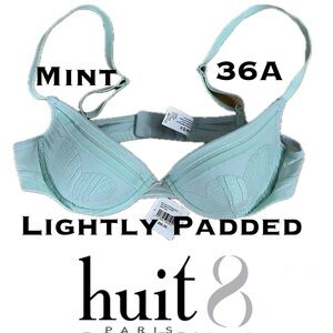 Underwire Lightly Air Padded Mint Luxury Bra Huit 8 Nylon/Cotton/Spandex 36A